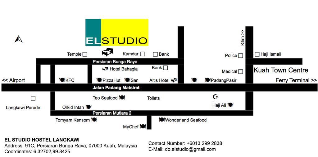 El Studio Hostel Langkawi Kuah Esterno foto